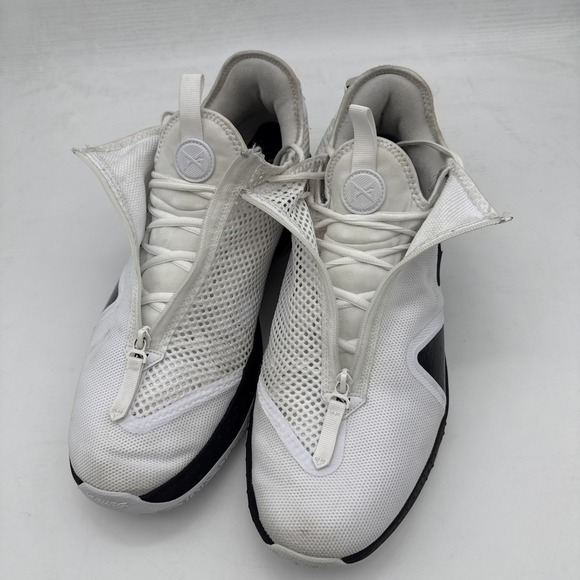 Nike Mens PG 4 Air Strobel Basketball Shoes White Black Zipper CW4134-101 SZ 17 - Picture 10 of 15